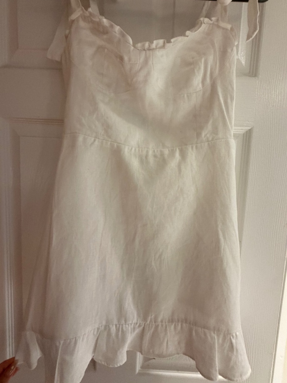 Reformation White Linen Dress